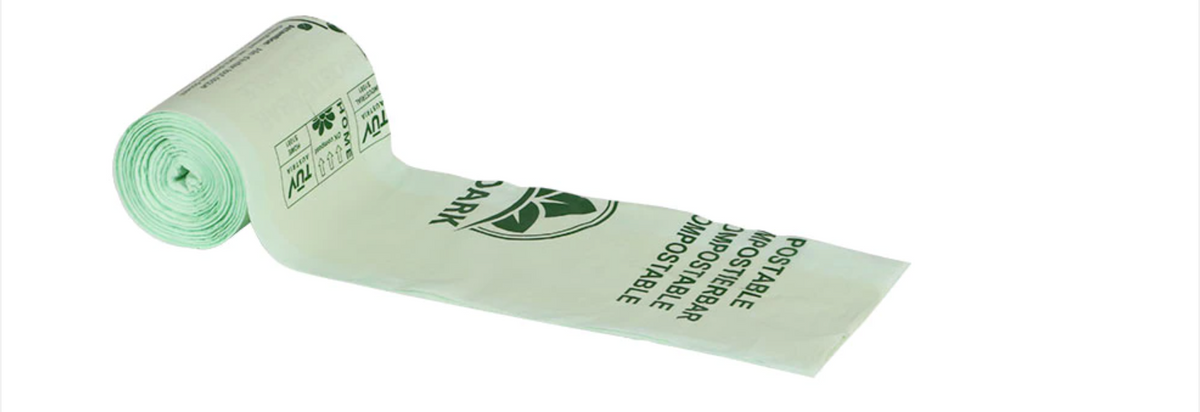 100% compostable plastic garbage bags disposable